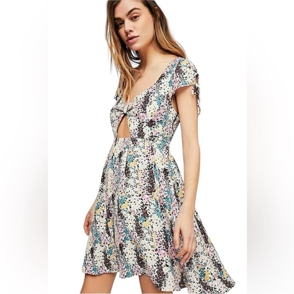 Free People Miss Right Floral Mini Dress Size XS. - Picture 1 of 7